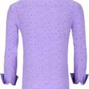 Alex Vando Mens Printed Dress Shirts Long Sleeve Regular Fit Button Down Shirt (XL)