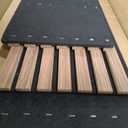 4-Piece Wood Slat Panels for Wall 94.5"11" Acoustic Panels for Interior Wall Decor 3D Fluted Sound Absorbing Panel - Natural Walnut