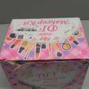 Hollyhi 58 Pcs Kids Makeup Kit for Girl, Princess Toys Real Washable Cosmetic Set with Mirror, Kids Makeup Sets for Girls, Play Make Up Birthday Gifts for 3 4 5 6 7 8 9 10 11 12 Years Old Kid (Rose) (Rose and Black)