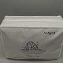 YnM Exclusive Weighted Blanket, Soothing Cotton/Polyester, Smallest Compartments, Bed Blanket for One Person of 140lbs, Ideal for Queen/King Bed (60x80 Inches, 15 Pounds, Avocado/White Reversible)