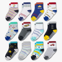 Evercute Toddler Girls Grip Socks 12 Pack Boys Non Slip Socks for Kids Anti Skid 1-3T