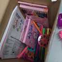 Sumsoltic Drawing Projector for Kids,Thanksgiving and Christmas Gifts, Art and Craft Kit, Including Colored Pencils, Crayons, Coloring Books, Toys for 3+ Year Old Girls (Pink Drawing Kit v1)