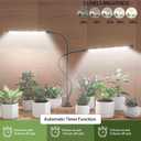 GHodec Grow Light,Full Spectrum White 84 LED Clip Plant Lights for Indoor Plants Growing, 4/8/12H Timer & 5 Dimmable Levels (80W)