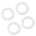 Urnqowuy 4 Pack Toilet Flush Valve Silicone Seal Fit for Toto THU440-A THU451 THU826A 10A-A THU407, 81mm OD / 54mm ID, Silicone Seal Gasket