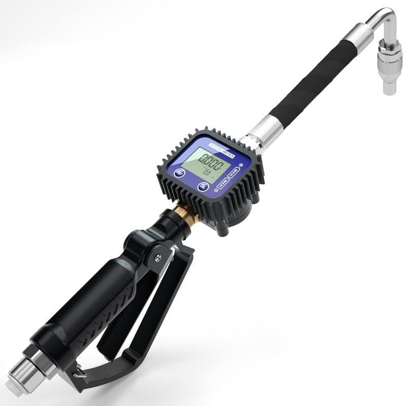 Air Operated Oil Control Valve Digital Meter Pneumatic Fuel Dispensing Nozzle Heavy Duty Oil Transfer Gun Controller 1/2BSP 70Bar 50GPM