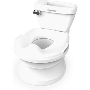 Summer by Ingenuity My Size Potty Pro in White, Infant Potty Training Toilet, Lifelike Flushing Sound, For Ages 18 Months, Up to 50 Pounds