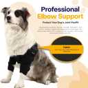 Dog Elbow Brace for Pet Elbow and Shoulder Support for Elbow Arthritis, Dysplasia, Elbow Calluses, Elbow Brace for Front Leg Dog Elbow Protector for Pets Elbow Dysplasia