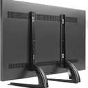 TAVR Universal Table Top TV Stand Mount for 27 30 32 37 40 43 47 50 55 60 65 Inch LCD LED Flat/Curved Screen TVs, Height Adjustable TV Legs, Strong TV Base Holds up to 88 lbs, Max VESA 800x500mm (Black)