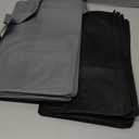 WISELIFE Reusable Grocery Shopping Bags 10 Pack Large Foldable Tote Bags Bulk, Eco Produce Bags with Long Handle for Shopping Groceries Clothes (Grey&Black)