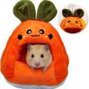 Rat Hammock, Hamster Bed,Sugar Glider House with Warm Fleece,Washable Hamster Hideout,Small Animal Houses & Habitats for Rat,Squirrels, Hedgehog(S)