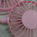 Portable Neck Fan 2500 mAh Rechargeable USB Hands-Free Mini Face Cooling Personal Double Headed Rotatable Small Fan for Working Office Reading Traveling Outdoor Sport (Pink)