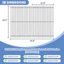 19.5 inch Grill Grates for Weber Genesis Grill Parts,7524 7528 Cooking Grid Replacement Parts for Genesis 300 Series with 3 Burner Gas Grills, Genesis E-310 E-320 E-330