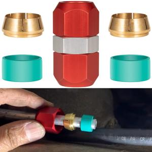 800-641 Line Splice Fit For 3/8 In. Aluminum Lines, Works For A/C, Coolant, Heater, Oil, P/S Return, And Trans Line Repairs
