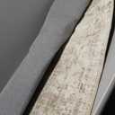 Area Rug 5x7 Washable Rug, Vintage Boho Medallion Rugs Non-Slip Soft Low Pile Large Distressed Rug Indoor Retro Carpet for Living Room Bedroom Dining Room Home Office (Brown, 5'x7')