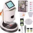 Microscope for Kids,1000X Magnification.Digital Microscope with 1080p 2" HD Screen,Photo & Video Recording,USB Rechargeable.Microscope for Kids 8-12