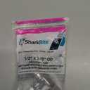 SharkBite 1/2 x 3/8 Inch Compression Straight Stop Valve, Quarter Turn, Push to Connect Brass Plumbing Fitting, PEX Pipe, Copper, CPVC, PE-RT, HDPE, 23037-0000LF