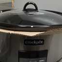 Crock-Pot Large 8-Quart Programmable Slow Cooker with Auto Warm Setting Black Stainless Steel