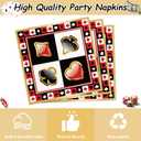 Casino Party Supplies for Girls Boys Kids Las Vegas Themed Happy Birthday Party Decorations Poker Paper Plates Napkin Cups Forks Knives Straw Tableware for 24 Guests