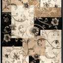 Home Dynamix Optimum Byron Area Rug, 7 ft 8 in x 10 ft 4 in, Black/Beige