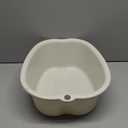 AXLOFO Foot Soaking Bath Basin, Large Plastic Foot Soaking Tub, Feet Massage Feet Bath Tub, Great for Getting The Dead/Old Skin Off Your Foots (White Basin)