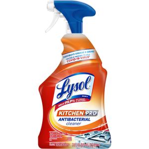 Lysol Pro Kitchen Spray Cleaner and Degreaser, Antibacterial All Purpose Cleaning Spray for Kitchens, Countertops, Ovens, and Appliances, Citrus Scent, 22oz (22 Ounce (Pack of 1))