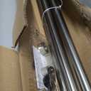Modern Double Curtain Rods, Matte Nickel Curtain Rod 72-144 Inch Length Drapery Rods with Simple Decorative End Caps 1 Inch Front and 5/8 Inch Diameter Back Dual Curtain Rod Telescoping Window Rods