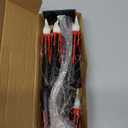 10 Pack Black Magic Floating Candles with Wand Remote-Flameless Taper Bleeding Candles, Battery Operated Candle Sticks Flickering LED Light for Spooky Theme Party Home Haunted Halloween Decor