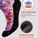 Diabetic Socks for Women & Men Extra Wide, Over The Calf Non Binding Lymphedema Neuropathy Swollen Feet for Women Men