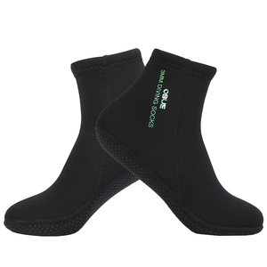 Skyone Dive Neoprene Socks Men Women, 3MM Wetsuit Scuba Socks, Sand Socks Diving Fin Socks Thermal Anti Slip Flexible, Size L