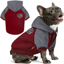 KYEESE Dog Hoodie Stretchy Warm Pet Clothes Pet Sweatshirt with Drawstring Comfort Cat Sweater Soft Dog Clothes for Small Dogs Cat Coat with Leash Hole Dogs Winter Coat for Cold Weather, Size Large 