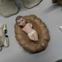 Christmas Nativity Set, Nativity Scene Includes 10 Resin Figurines-Baby Jesus, Mary, and Joseph, Perfect Ideal for Christmas Decor (Brown)