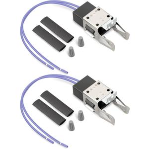 2Pack WB17X5113 Element Receptacle and Wire Kit Fit for GE Electric Ranges Parts, Electric Stove Burners Replacement, Replace AP2021559 PS232646