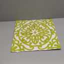 Alysheer Embroidered Summer Decorative Throw Pillow Covers 18"x18", Classic Boho Mandala Green Pattern Cotton Canvas Chic Accent Cushion Cases for Sofa Couch Bed Living Room Decor (Chartreuse Green)