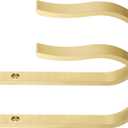 Brass Curtain Drapery Holdbacks,2Pcs Solid Aluminum U Shaped Wall Mounted Curtain Tiebacks