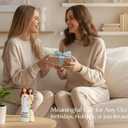 Resin Sister Figurine Statue, 6" Hand-Painted Friendship Sculpture for Best Friends, Sisters, Women  Unique Gift for Birthday, Christmas, Elegant Home Decor Keepsake with Best Wishes Card (White and Yellow)