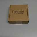 Ravinte 40 Pack Matte Black Kitchen Cabinet Knobs 1-1/4 Inch Round Drawer Pulls Flat Black Stainless Steel Drawer Handles Door Hardware for Dresser Cabinets