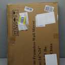 16x20 Inch Frameless Wall Mirror with 1" Beveled Edge, Frameless Rectangle Mirror for Bathroom, Vanity, Living Room