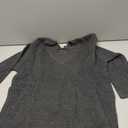 Verdusa Women's Oversized Sweaters V Neck Long Sleeve Casual Knitted Pullover Tops Dark Grey Medium