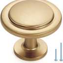 Ravinte 30 Pack Champagne Bronze Cabinet Pulls 1-1/4 inch Kitchen Cabinet Knobs Drawer Knobs Dresser Handles Drawer Pulls Door Dresser Handles