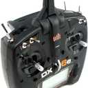 Spektrum DX6e 6-Channel DSMX 2.4GHz RC Radio Transmitter Only (No Receiver) with 250 Model Memory | Telemetry | Wireless Trainer Link, SPMR6655 , Black
