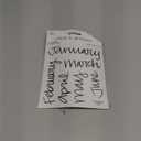 Calendar Month Handwriting Planner Stickers for Journaling, Scrapbooking, Cardmaking, Arts & Crafts - 12 Pieces