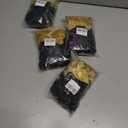 4 x JOJO FLY 50 Pcs 12 Inches Black and Gold Balloons, Gold Confetti Balloons, Gold Metallic Balloon, Hollywood, Birthday Party Decorations, Graduation Balloon Garland Arch Kit, New Years Eve Decorations