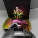 2Pack Ski Goggles for Men Women Snow Goggles Anti fog Snowboard Goggles with 100% UV Protection (B02 White Frame Argent Lens/White Frame Pink Lens)