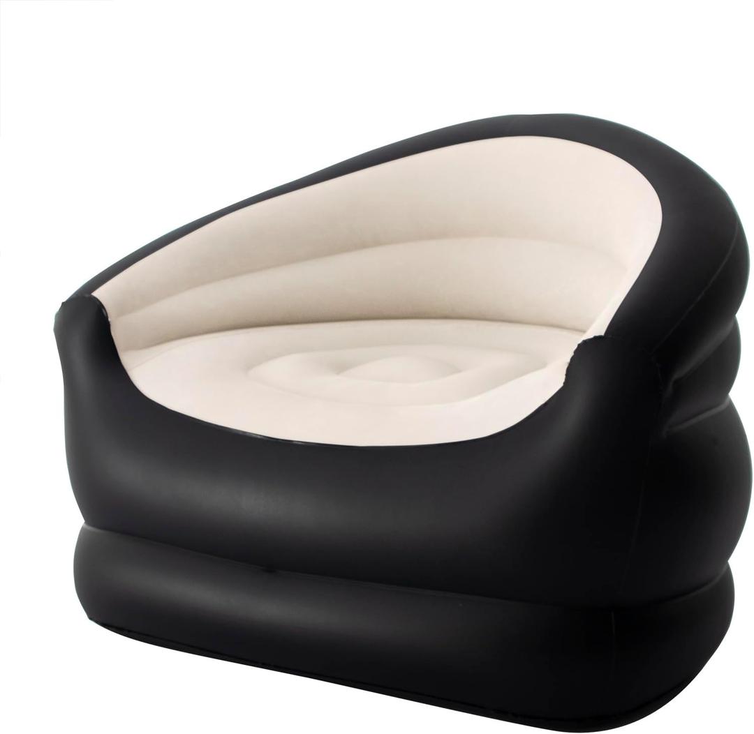 Inflatable Couch Air Sofa,Blow Up Lazy Sofa for Outdoor and Living Room (Single)