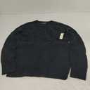 Amazon Essentials Women's Regular-Fit Soft Touch Long-Sleeve Crewneck Sweater, Black, Small