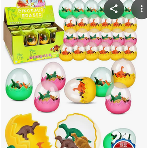 JMHACHY 24 Pack Prefilled Easter Eggs with Dinosaur Toys - Easter Basket Stuffer, Dinosaur Eggs, Perfect for Boys, Girls, Kids Aged 3 4 5 6 7 8, Classroom Rewards and Party Favors
