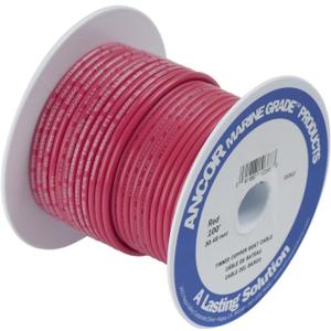 Ancor 186803 Marine Grade Electrical Primary Tinned Copper Boat Wiring (12-Gauge, Red, 12-Feet)