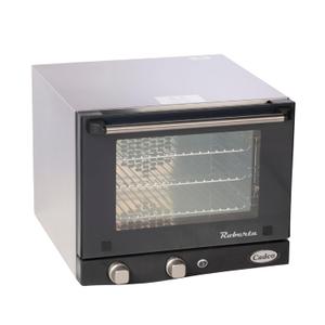 Cadco OV-003 Quarter-Size Commercial Countertop Convection Oven, 3 Pan Capacity, Manual Time & Temp Controls, Stainless Steel, 18-7/8" Wide, 120V, NSF & UL Certified