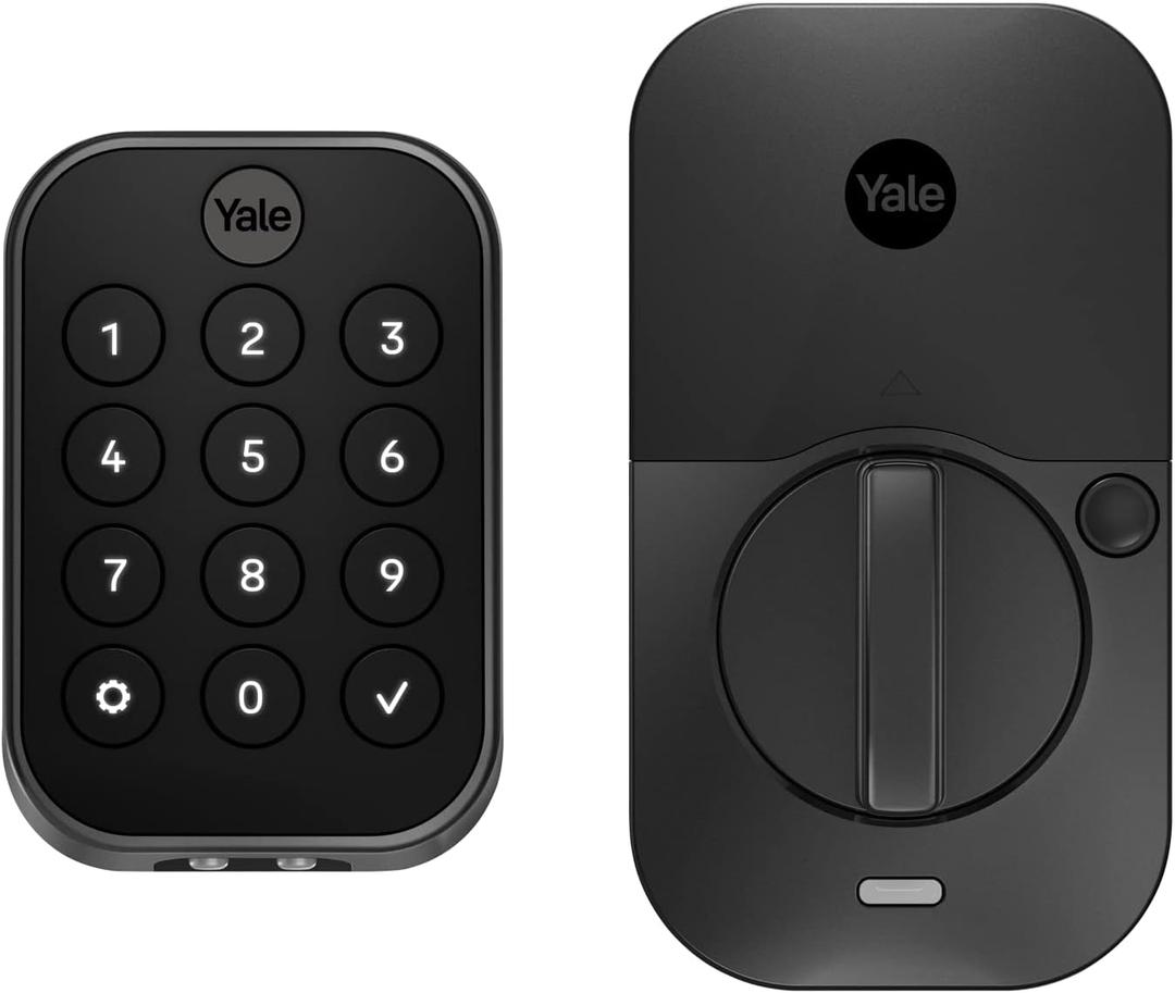 Yale Security Home Assure Lock 2 Deadbolt, Black Suede Keyless Entry Door Lock with Digital Touchscreen Keypad and Bluetooth Connectivity (No Wi-Fi), YRD430-BLE-BSP