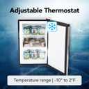 Whynter Upright Freezer 2.1 Cu Ft Lock, Mini Freezer, Stainless CUF-210SS
Adjustable Thermostat and Security Lock, Energy Star Rated, Reversible Door, Adds Compact Frozen Storage at Home